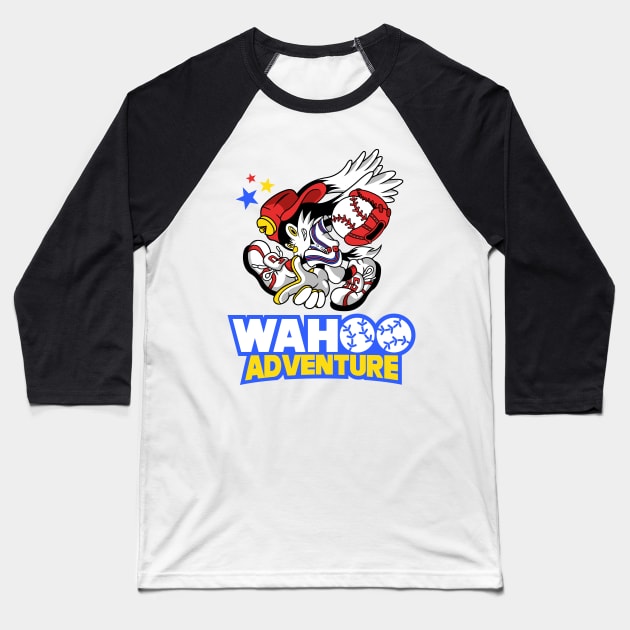 Wahoo Adventure Baseball T-Shirt by nextodie